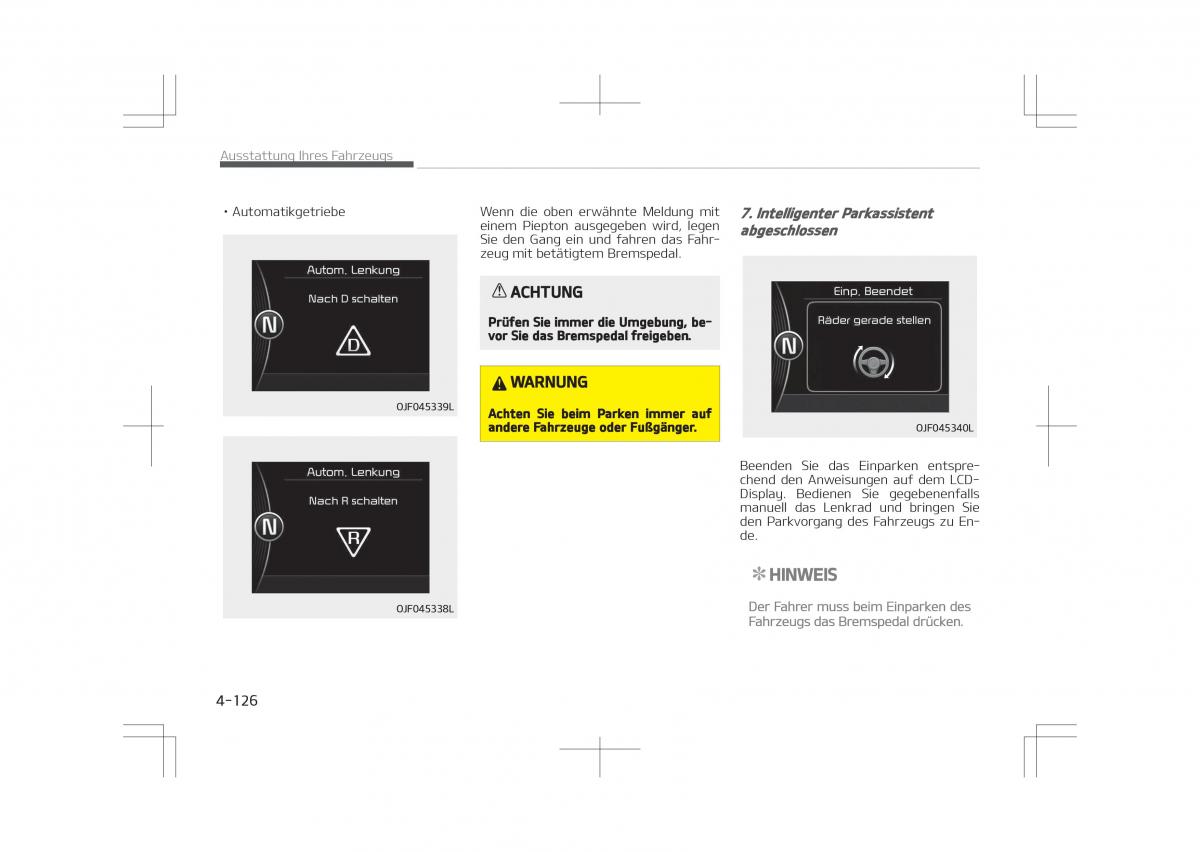 Kia Optima IV 4 Handbuch / page 224