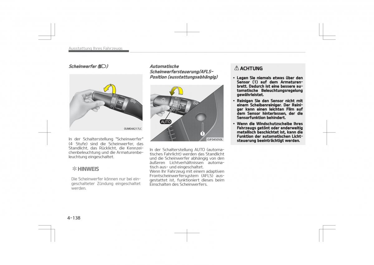 Kia Optima IV 4 Handbuch / page 236