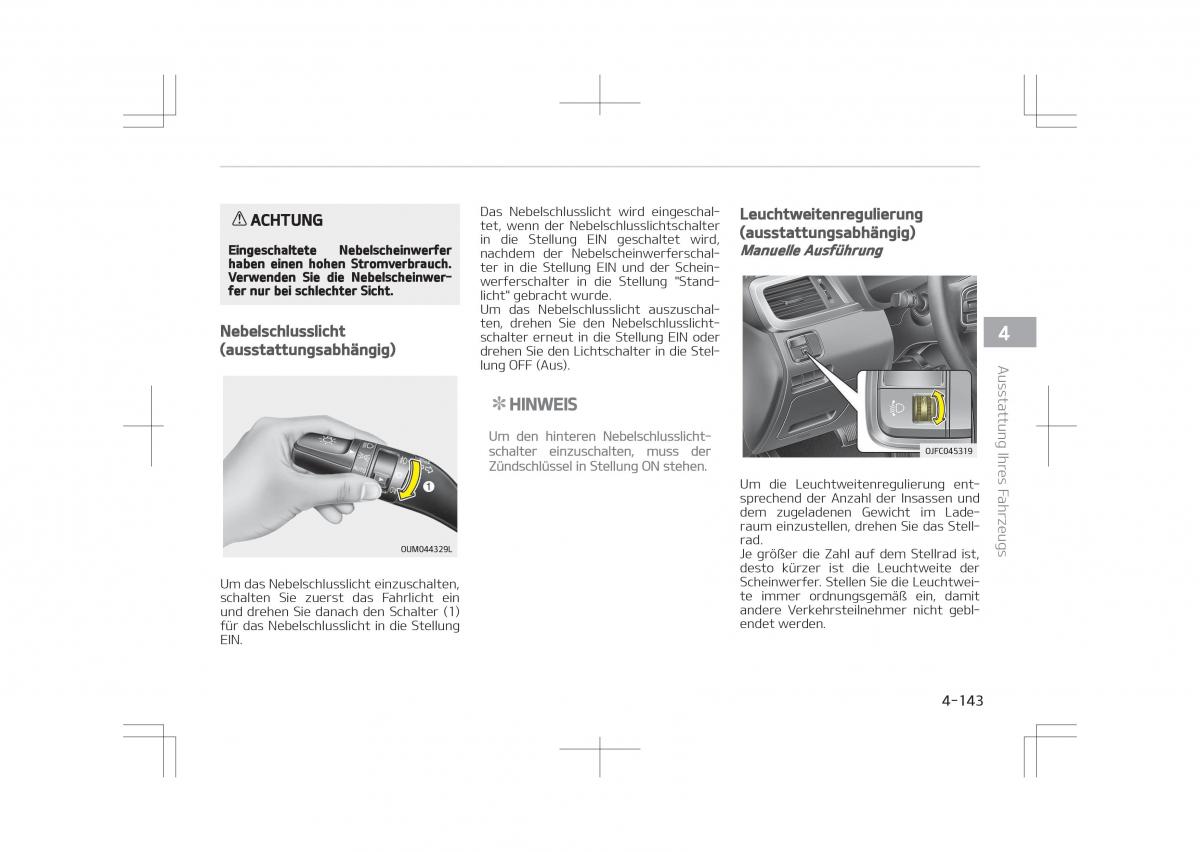 Kia Optima IV 4 Handbuch / page 241