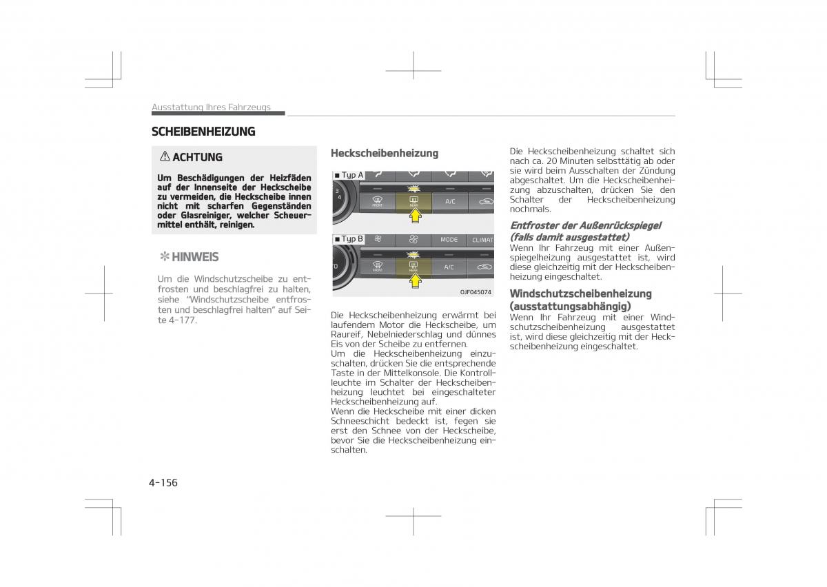 Kia Optima IV 4 Handbuch / page 254