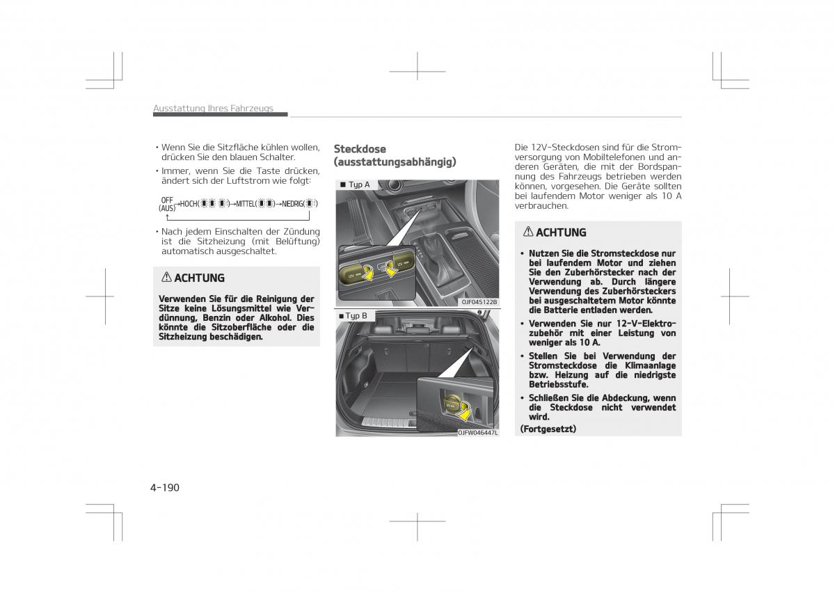 Kia Optima IV 4 Handbuch / page 288