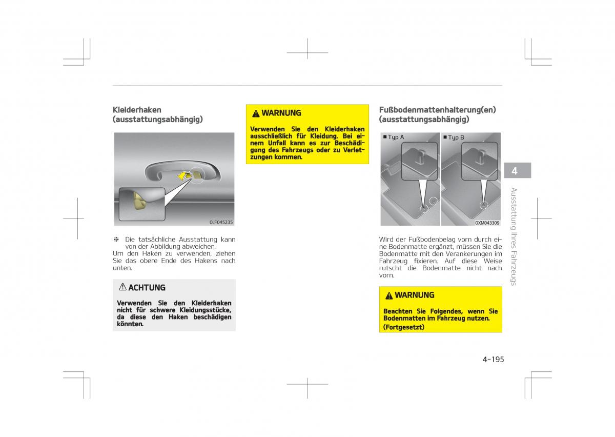 Kia Optima IV 4 Handbuch / page 293