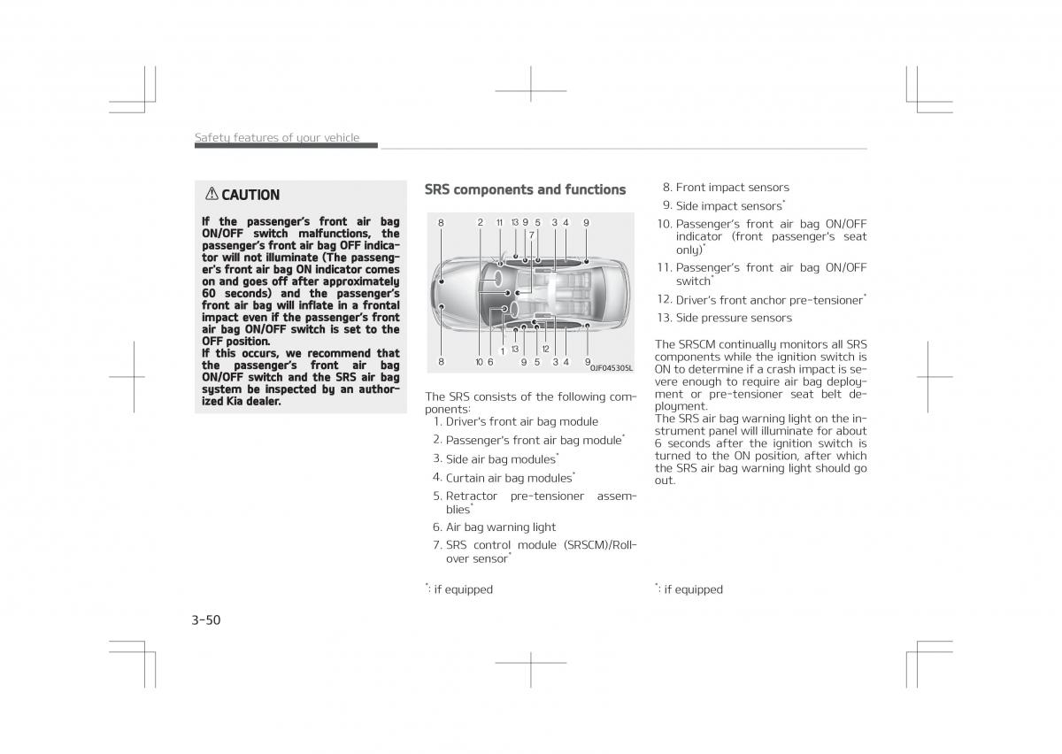 Kia Optima IV 4 owners manual / page 70