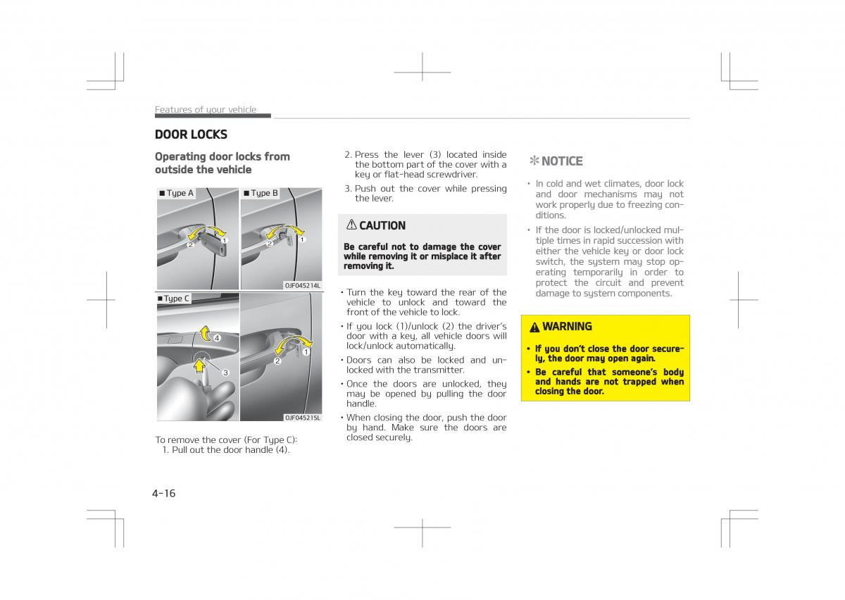 Kia Optima IV 4 owners manual / page 106