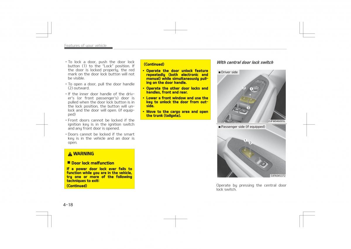 Kia Optima IV 4 owners manual / page 108