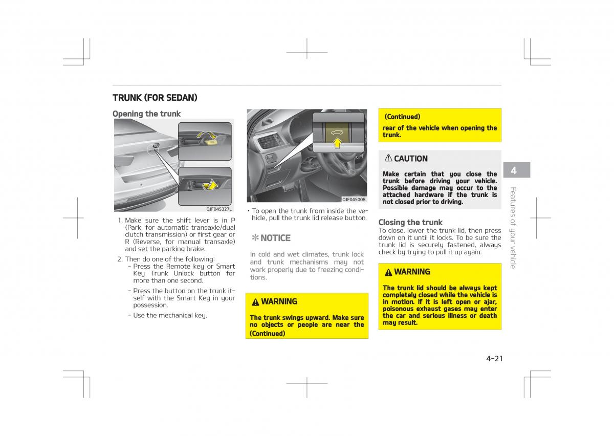 Kia Optima IV 4 owners manual / page 111