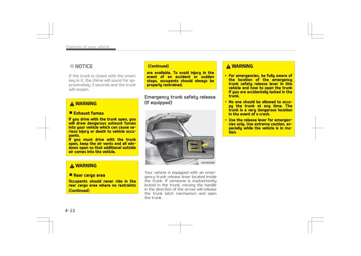 Kia Optima IV 4 owners manual / page 112