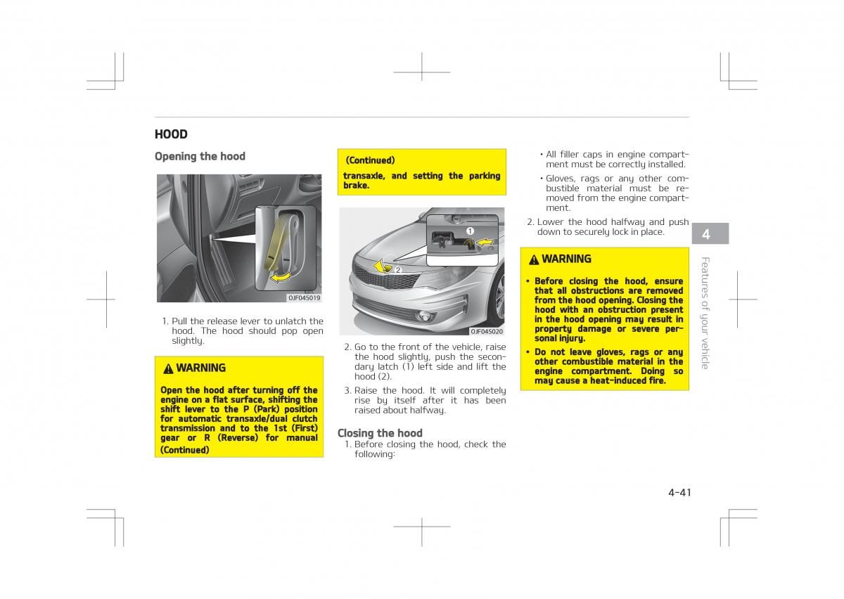 Kia Optima IV 4 owners manual / page 131