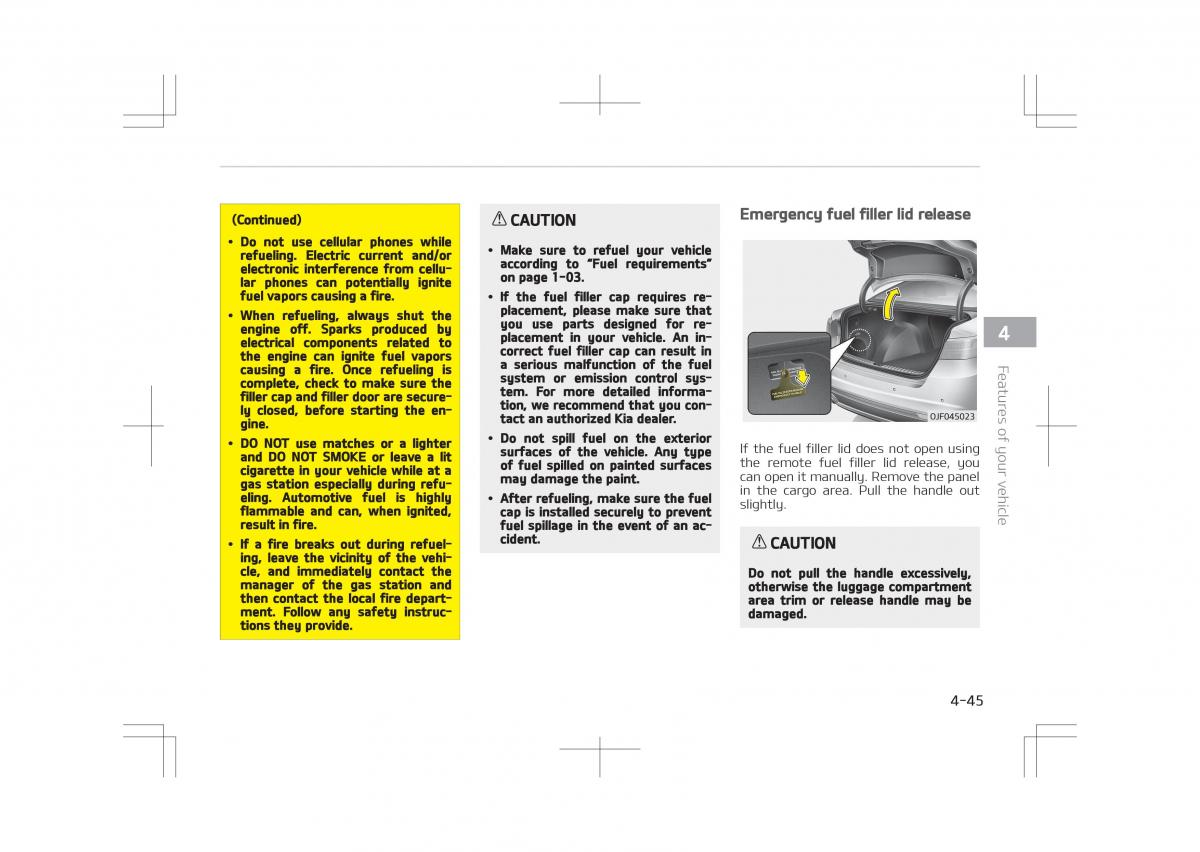 Kia Optima IV 4 owners manual / page 135