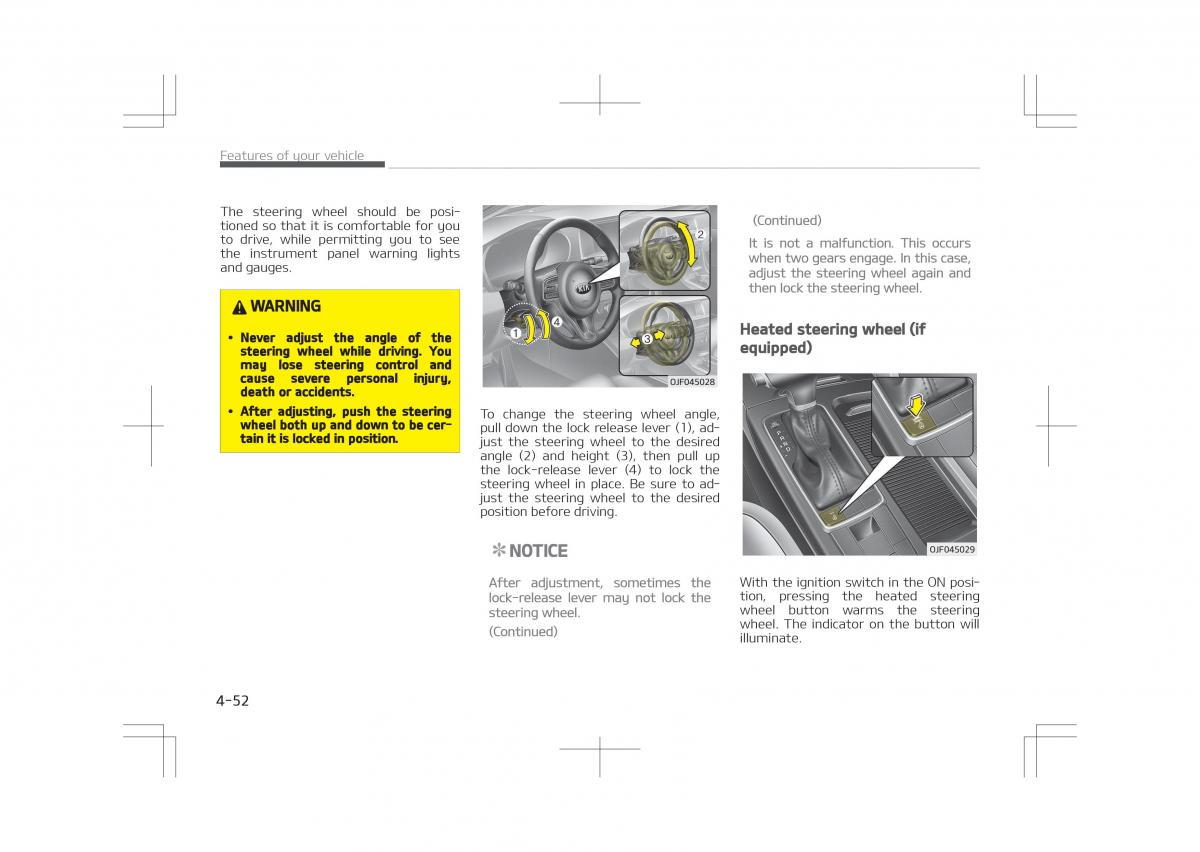 Kia Optima IV 4 owners manual / page 142