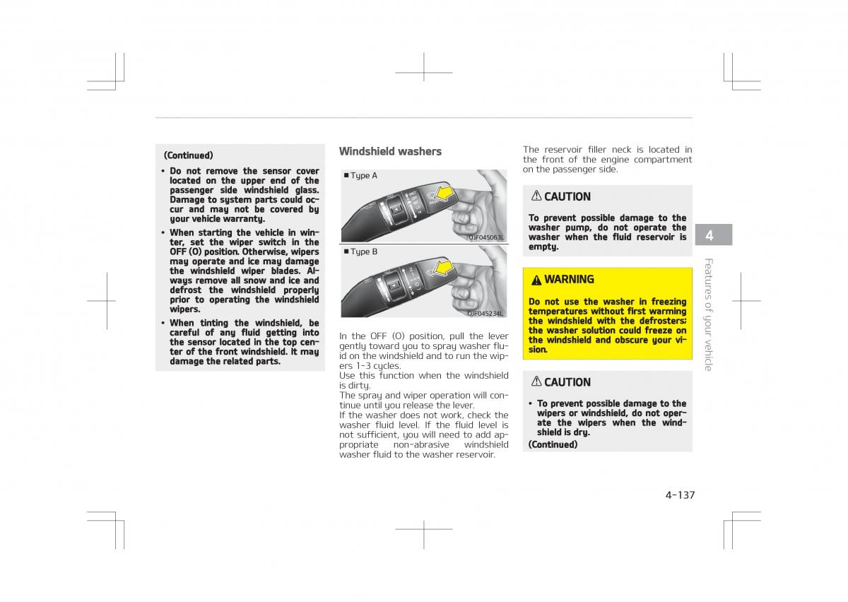 Kia Optima IV 4 owners manual / page 227