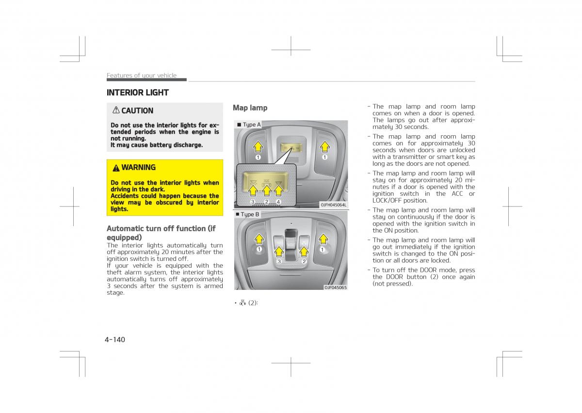 Kia Optima IV 4 owners manual / page 230