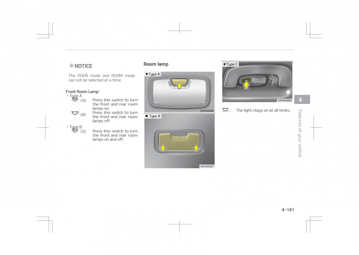 Kia Optima IV 4 owners manual / page 231