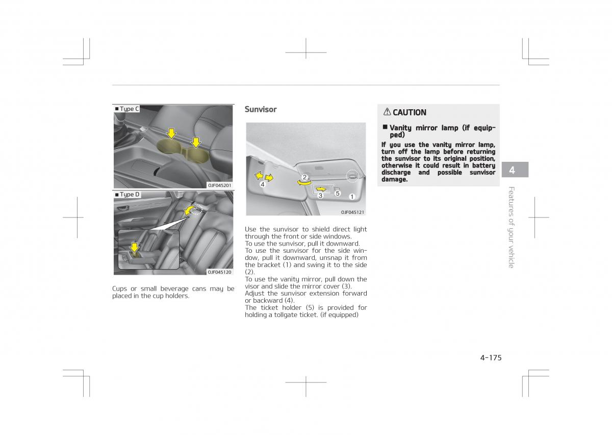 Kia Optima IV 4 owners manual / page 265