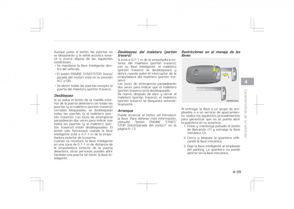 Kia Optima IV 4 manual del propietario / page 105