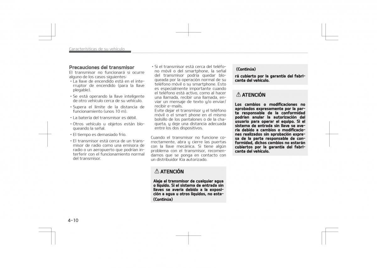 Kia Optima IV 4 manual del propietario / page 106