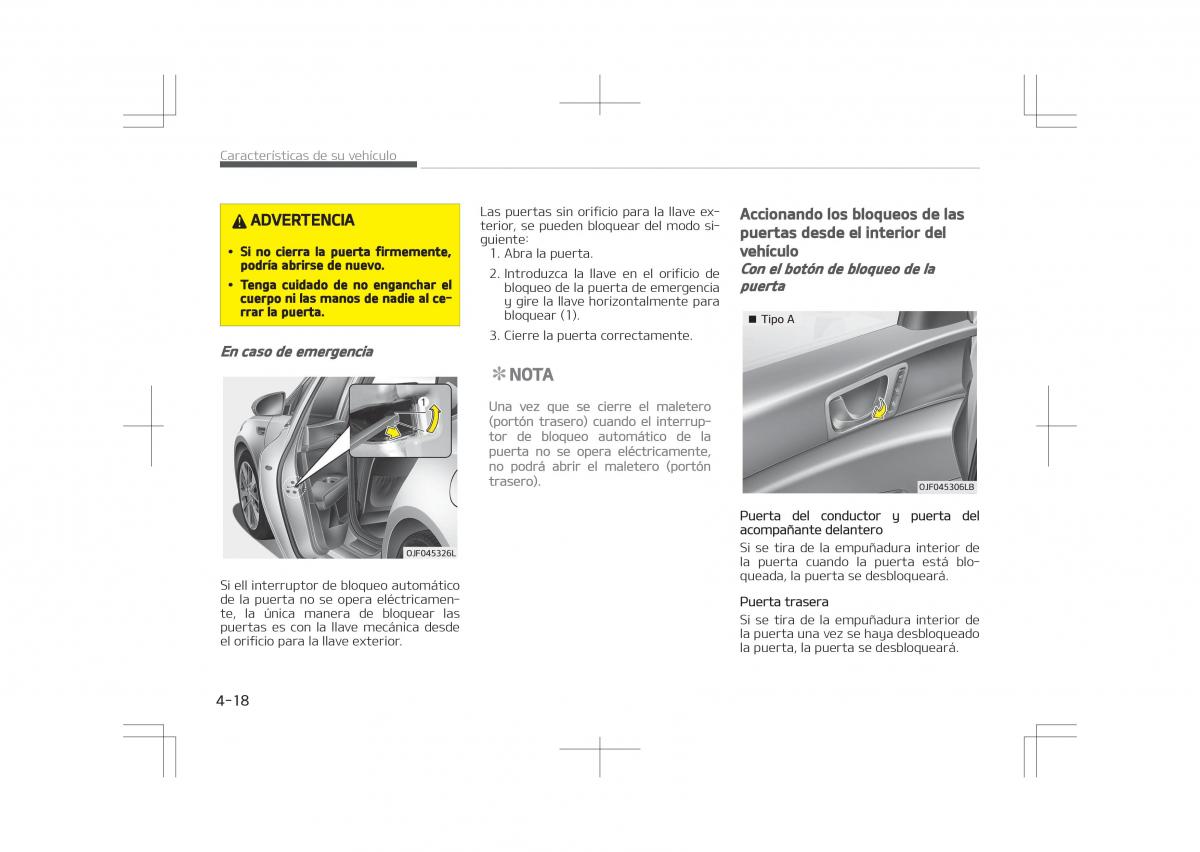 Kia Optima IV 4 manual del propietario / page 114