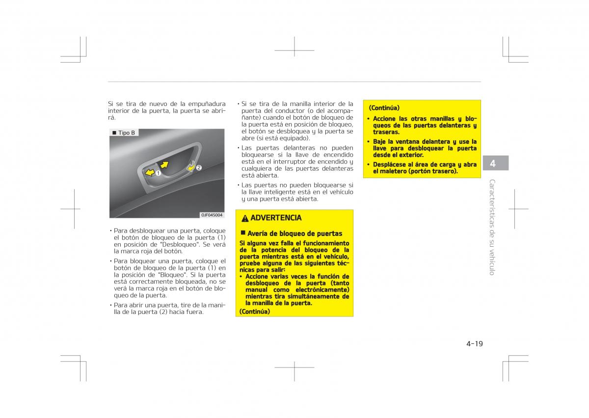 Kia Optima IV 4 manual del propietario / page 115