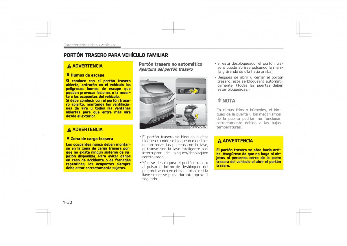 Kia Optima IV 4 manual del propietario / page 126