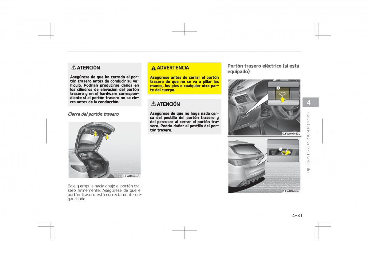 Kia Optima IV 4 manual del propietario / page 127