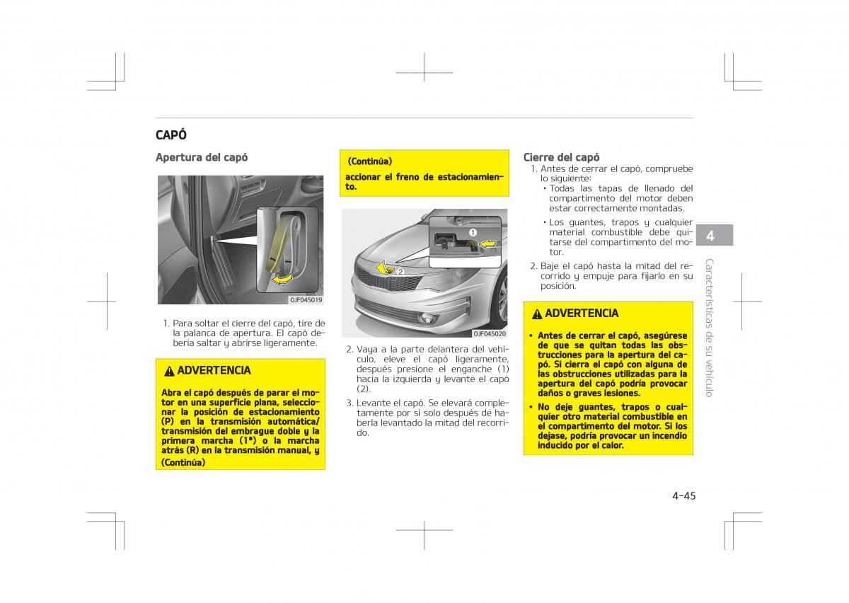 Kia Optima IV 4 manual del propietario / page 141