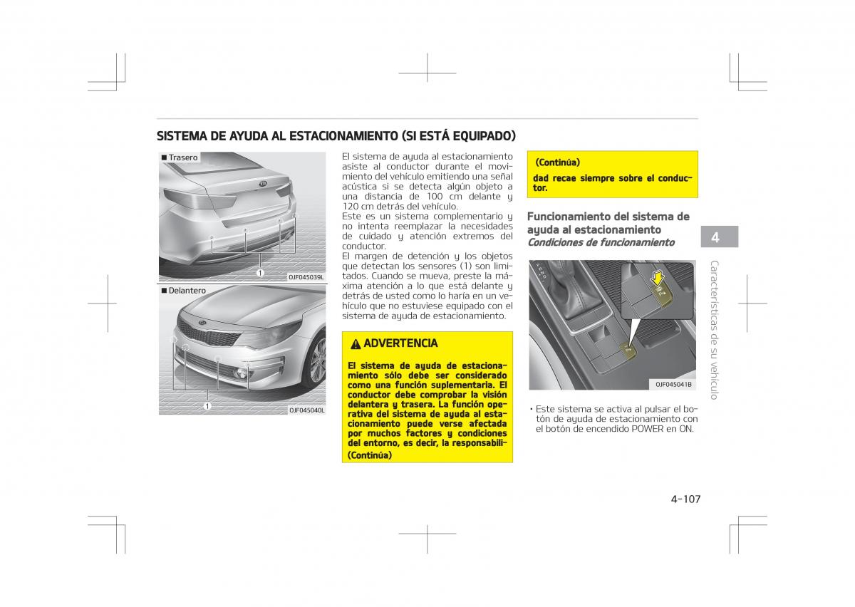 Kia Optima IV 4 manual del propietario / page 203