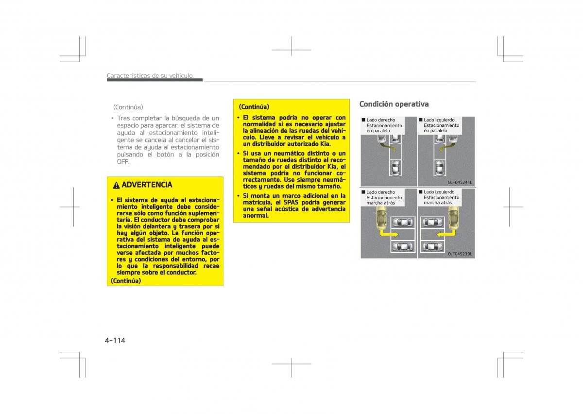 Kia Optima IV 4 manual del propietario / page 210