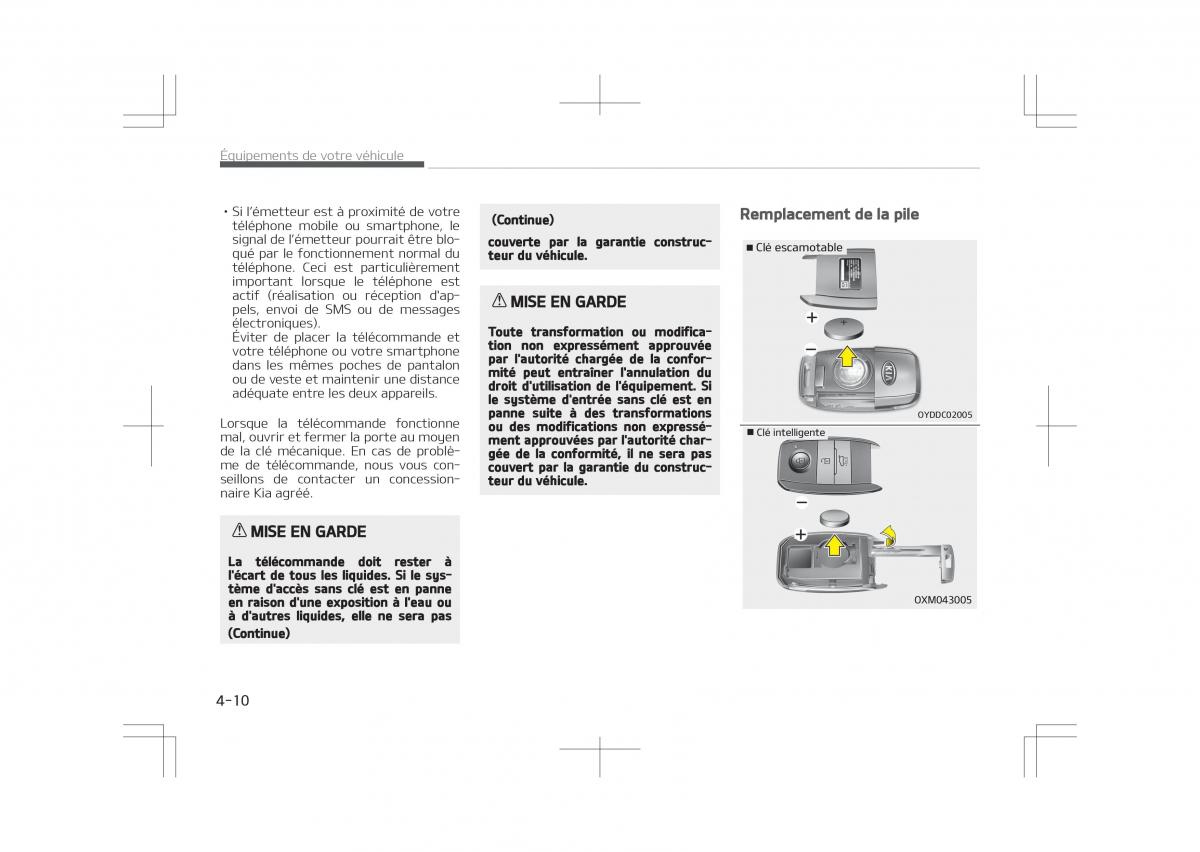 Kia Optima IV 4 manuel du proprietaire / page 106