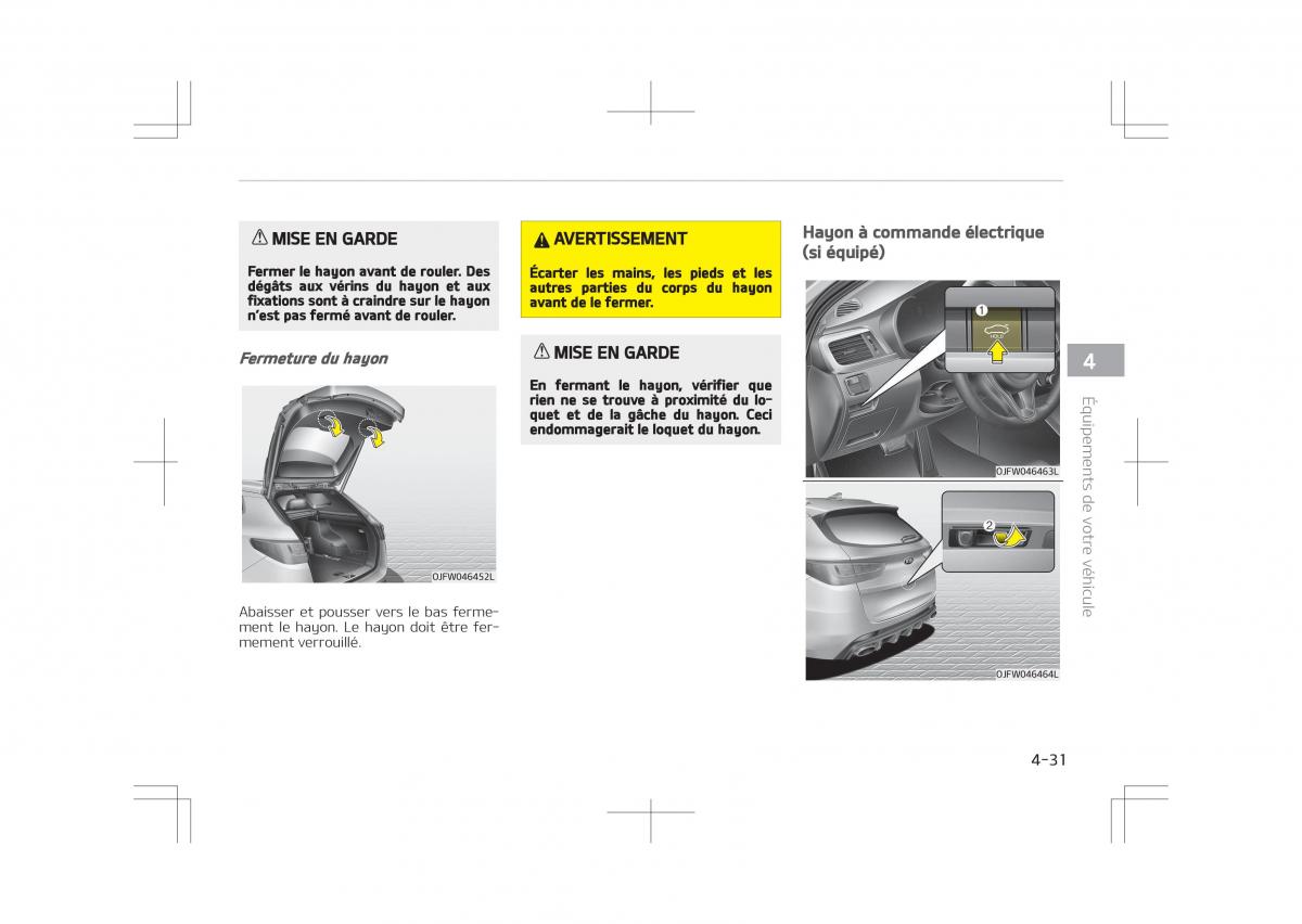 Kia Optima IV 4 manuel du proprietaire / page 127