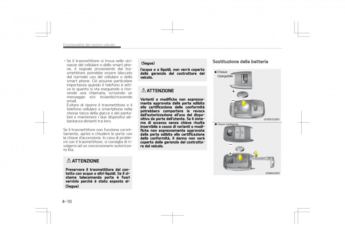 Kia Optima IV 4 manuale del proprietario / page 104