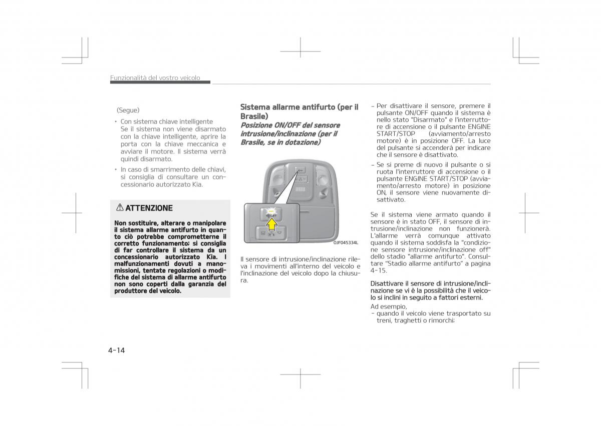 Kia Optima IV 4 manuale del proprietario / page 108