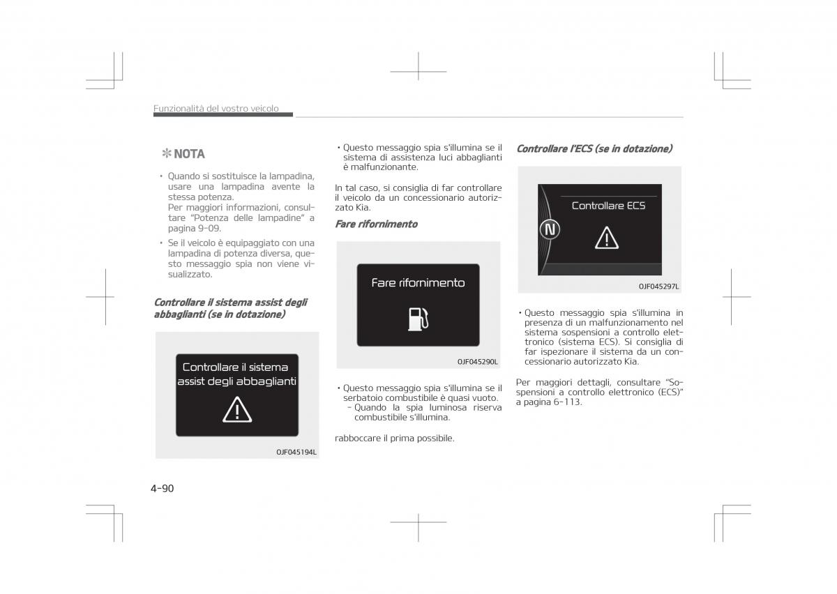 Kia Optima IV 4 manuale del proprietario / page 184