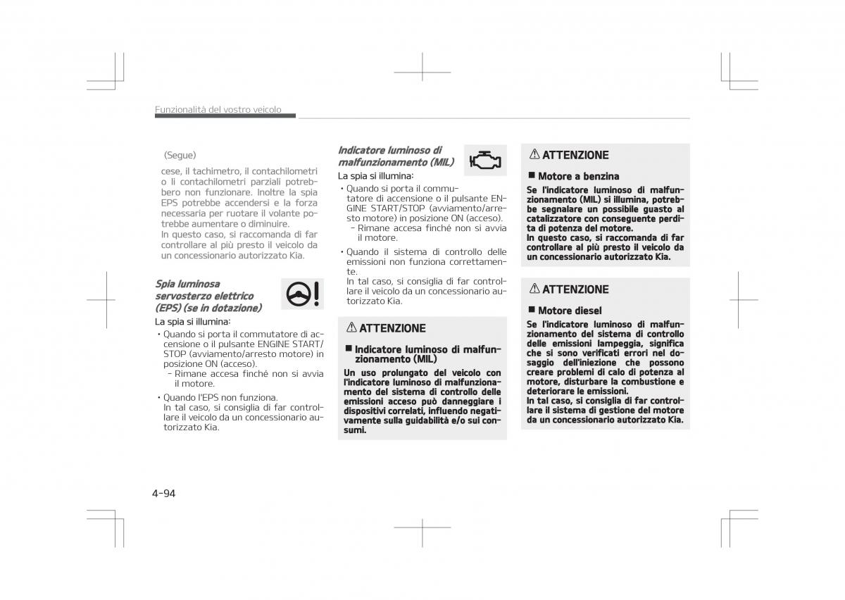 Kia Optima IV 4 manuale del proprietario / page 188