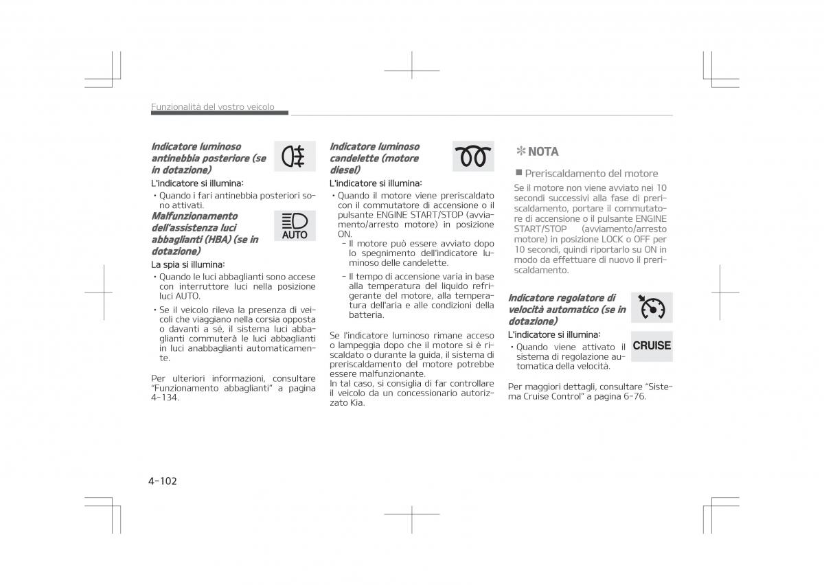 Kia Optima IV 4 manuale del proprietario / page 196