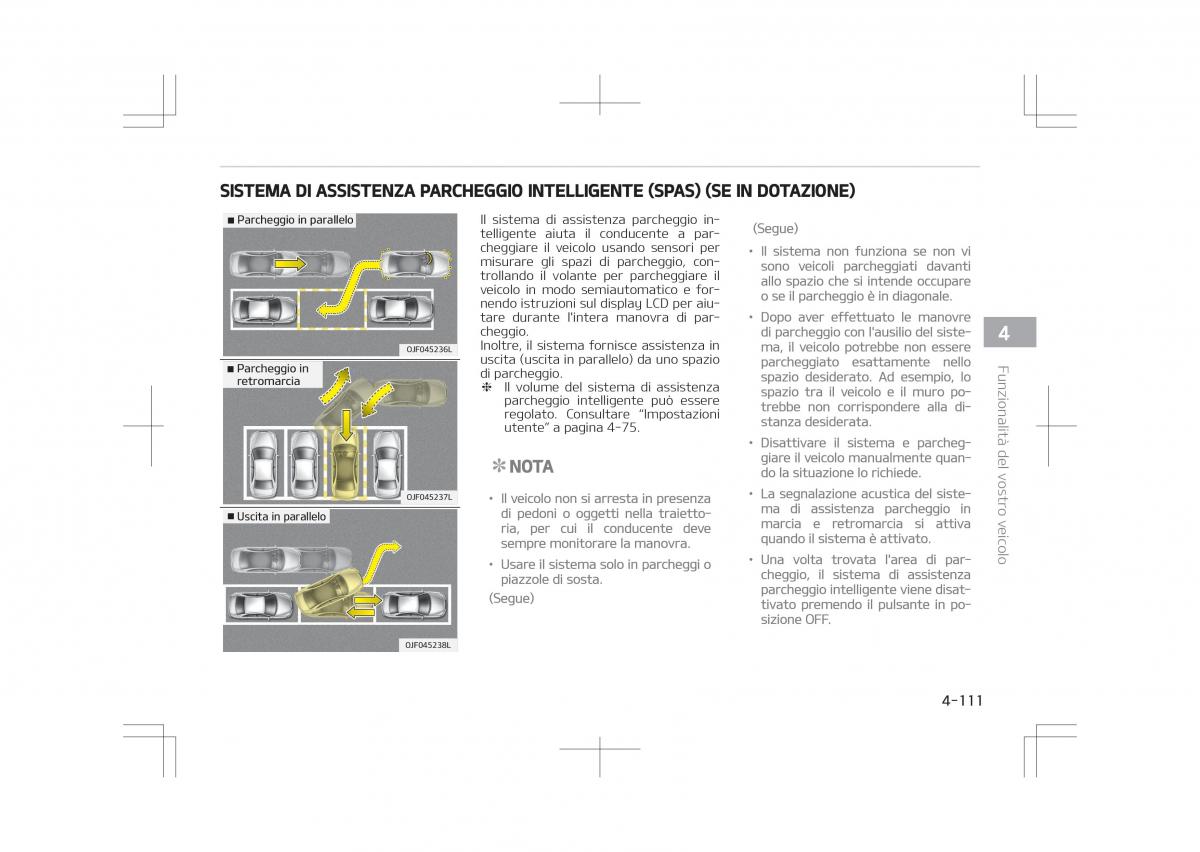 Kia Optima IV 4 manuale del proprietario / page 205