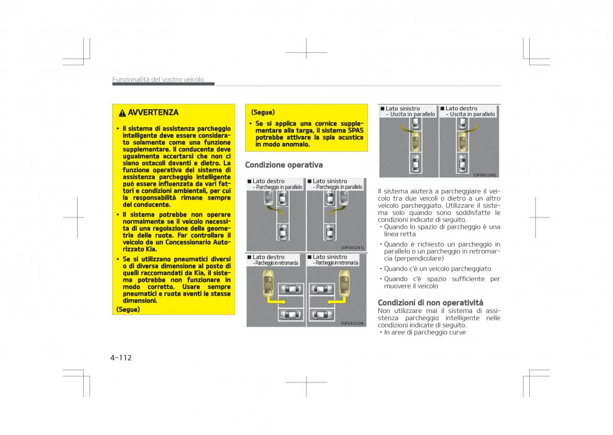 Kia Optima IV 4 manuale del proprietario / page 206