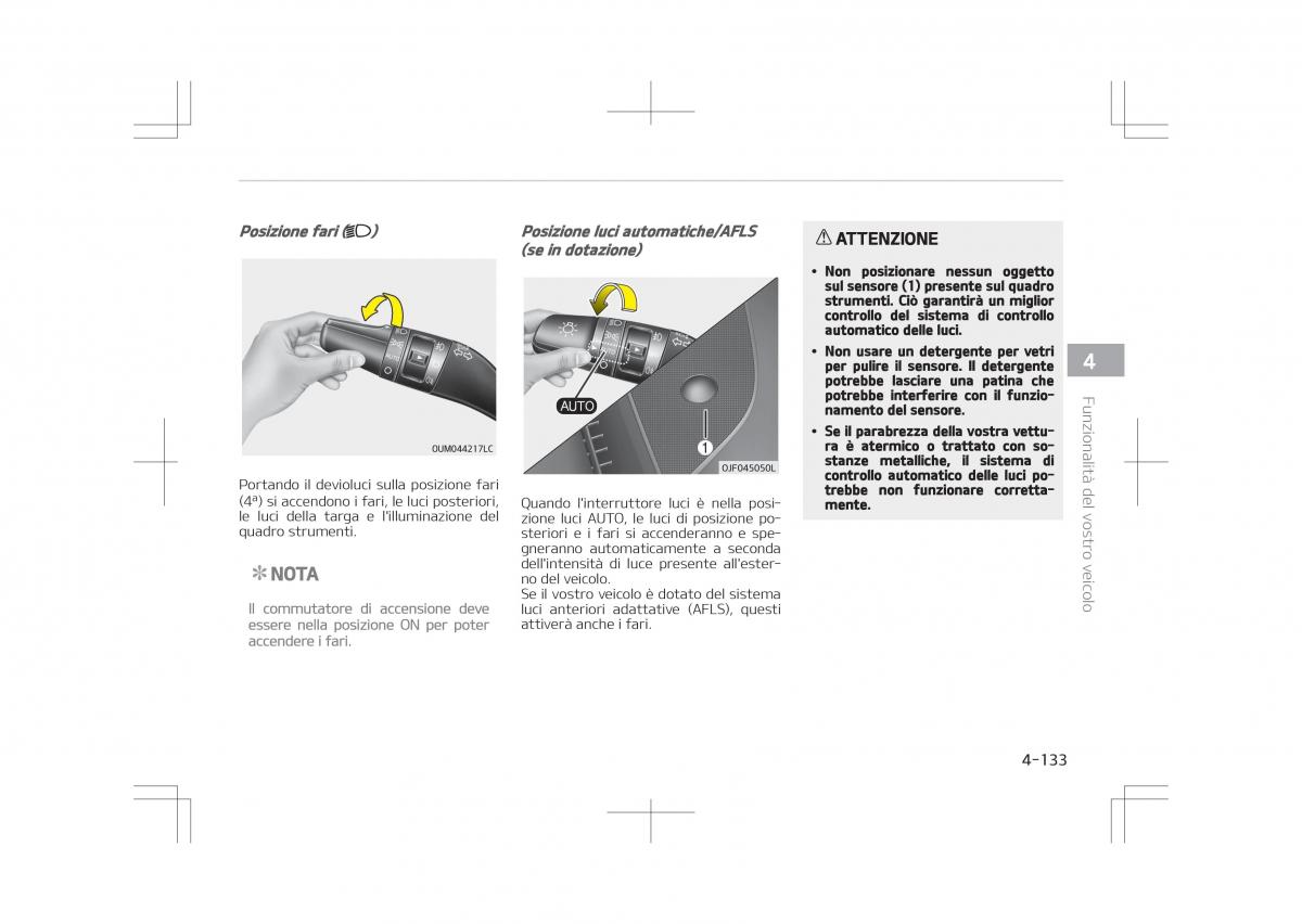 Kia Optima IV 4 manuale del proprietario / page 227