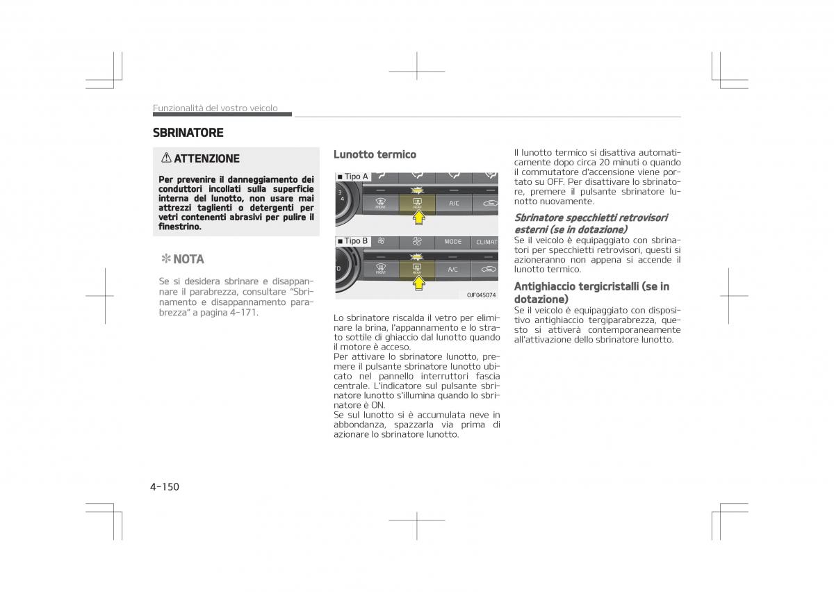 Kia Optima IV 4 manuale del proprietario / page 244