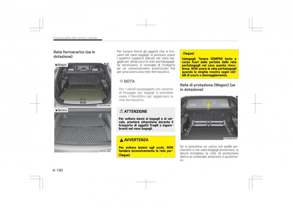 Kia Optima IV 4 manuale del proprietario / page 284