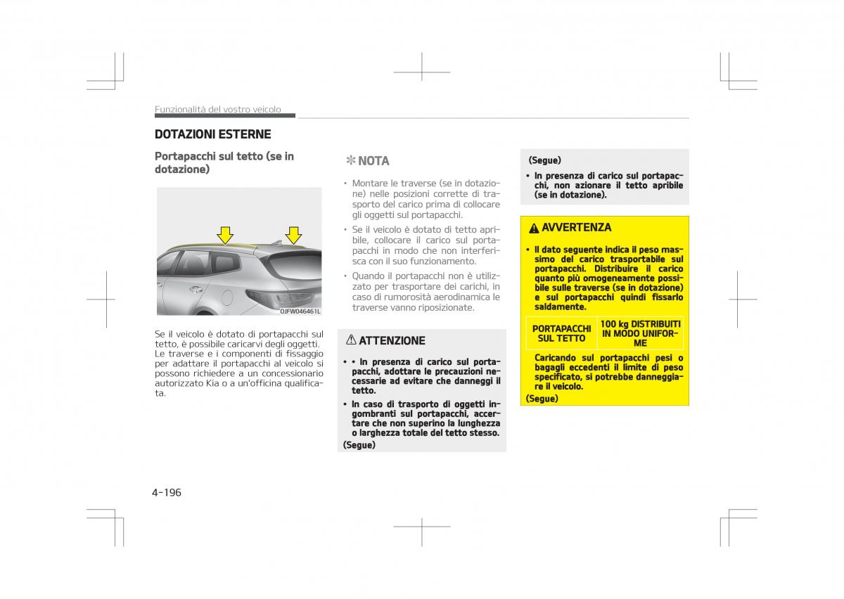 Kia Optima IV 4 manuale del proprietario / page 290