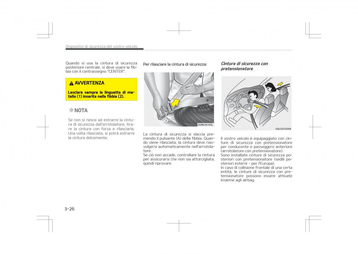 Kia Optima IV 4 manuale del proprietario / page 48