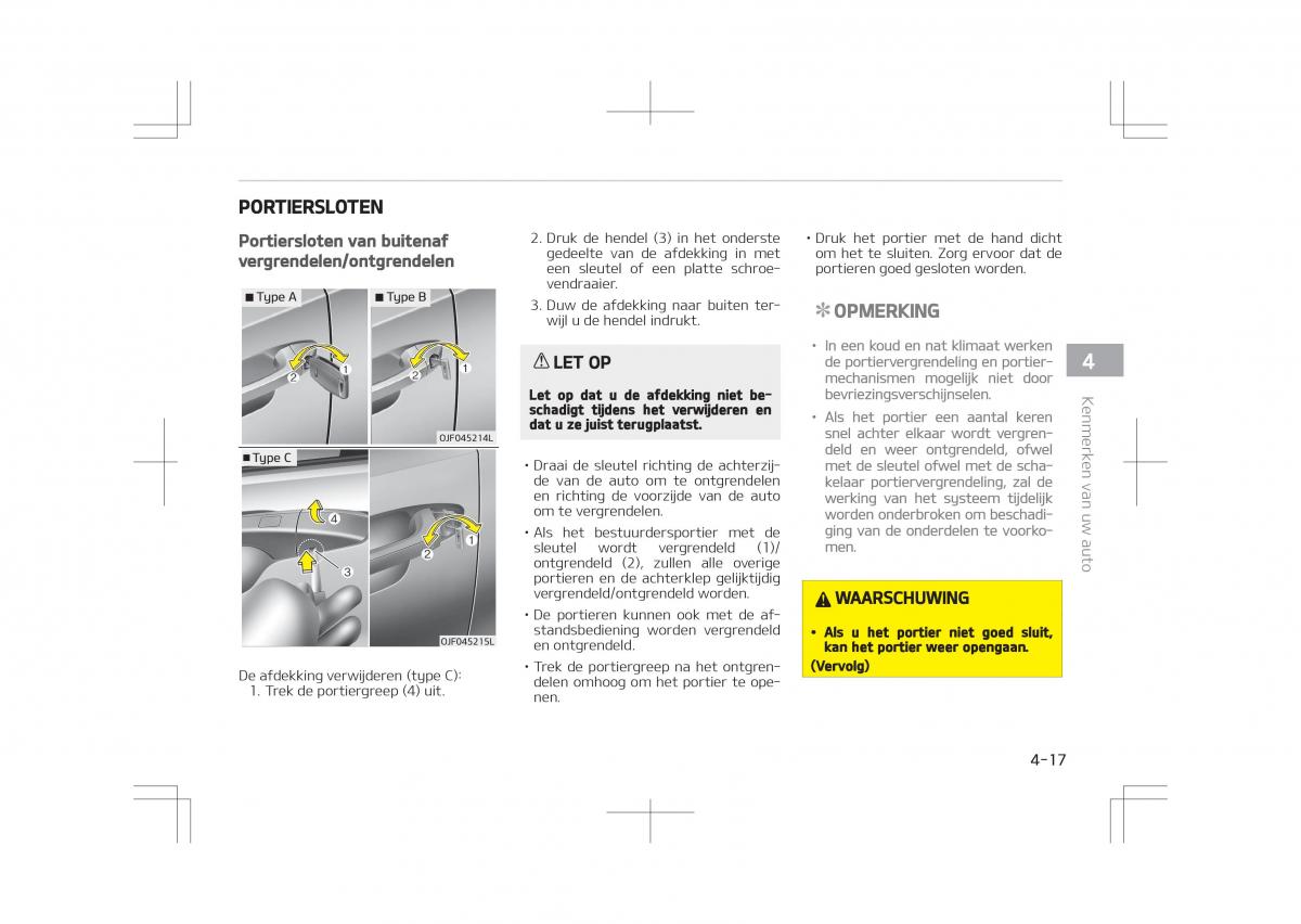 Kia Optima IV 4 handleiding / page 111