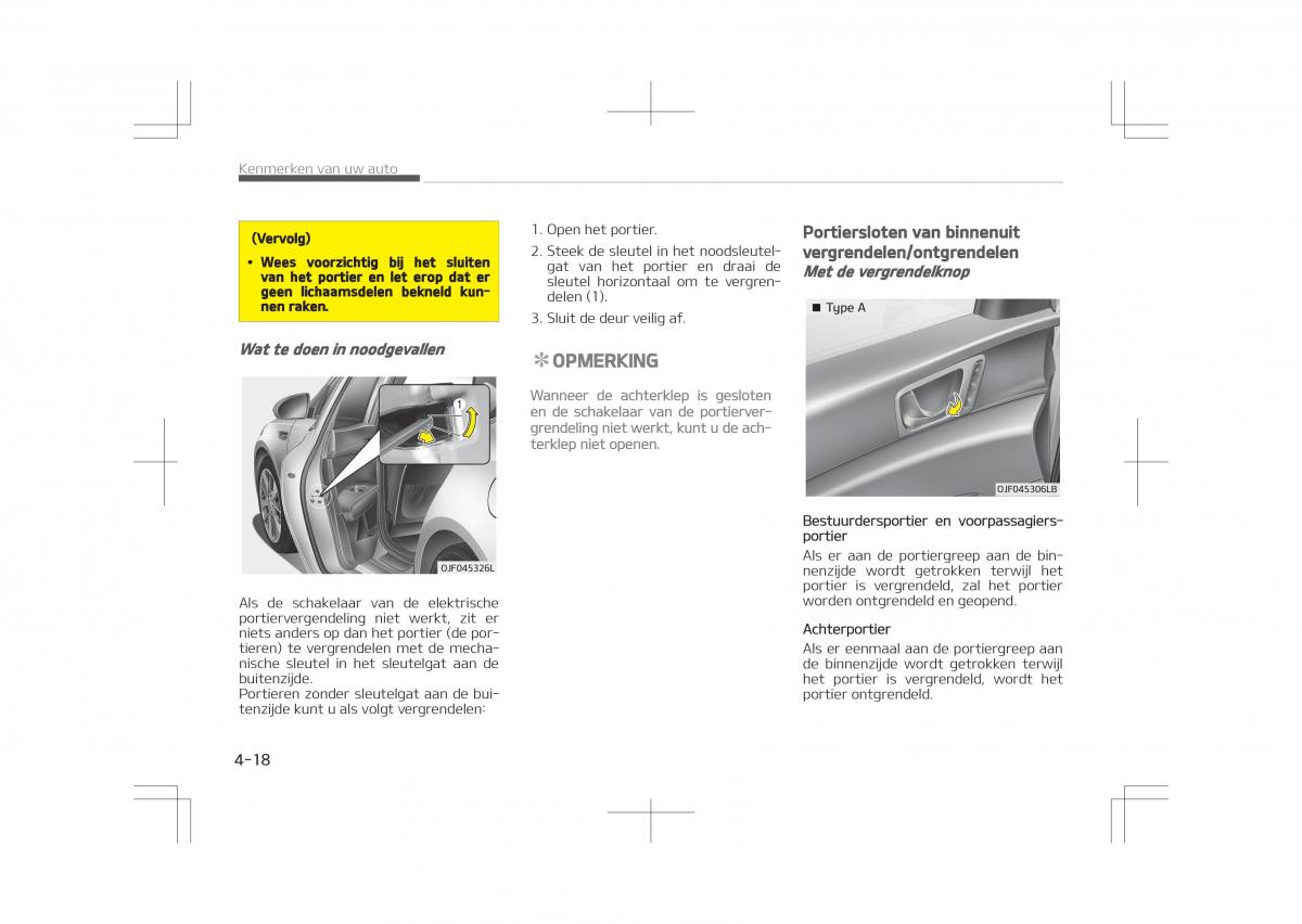 Kia Optima IV 4 handleiding / page 112