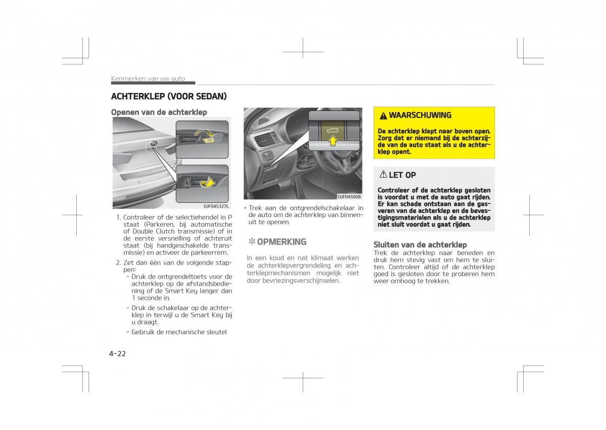 Kia Optima IV 4 handleiding / page 116