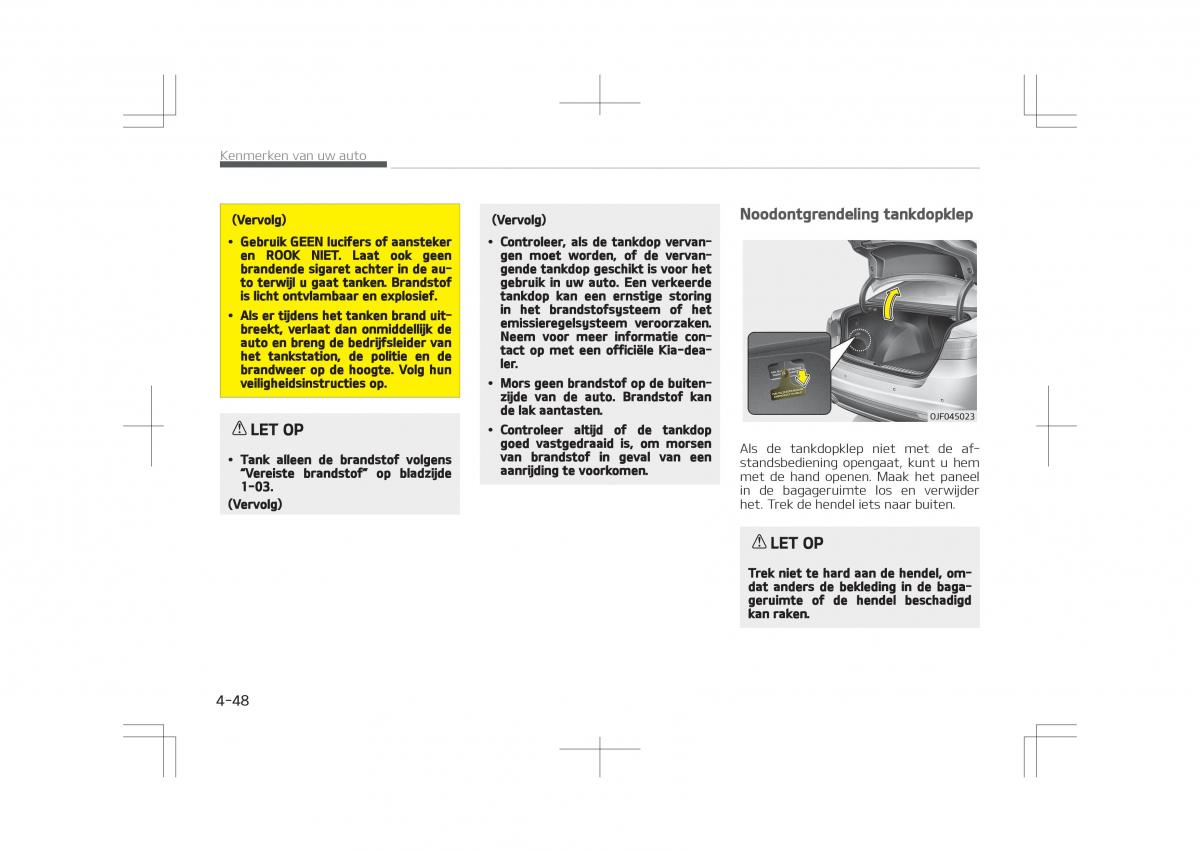 Kia Optima IV 4 handleiding / page 142