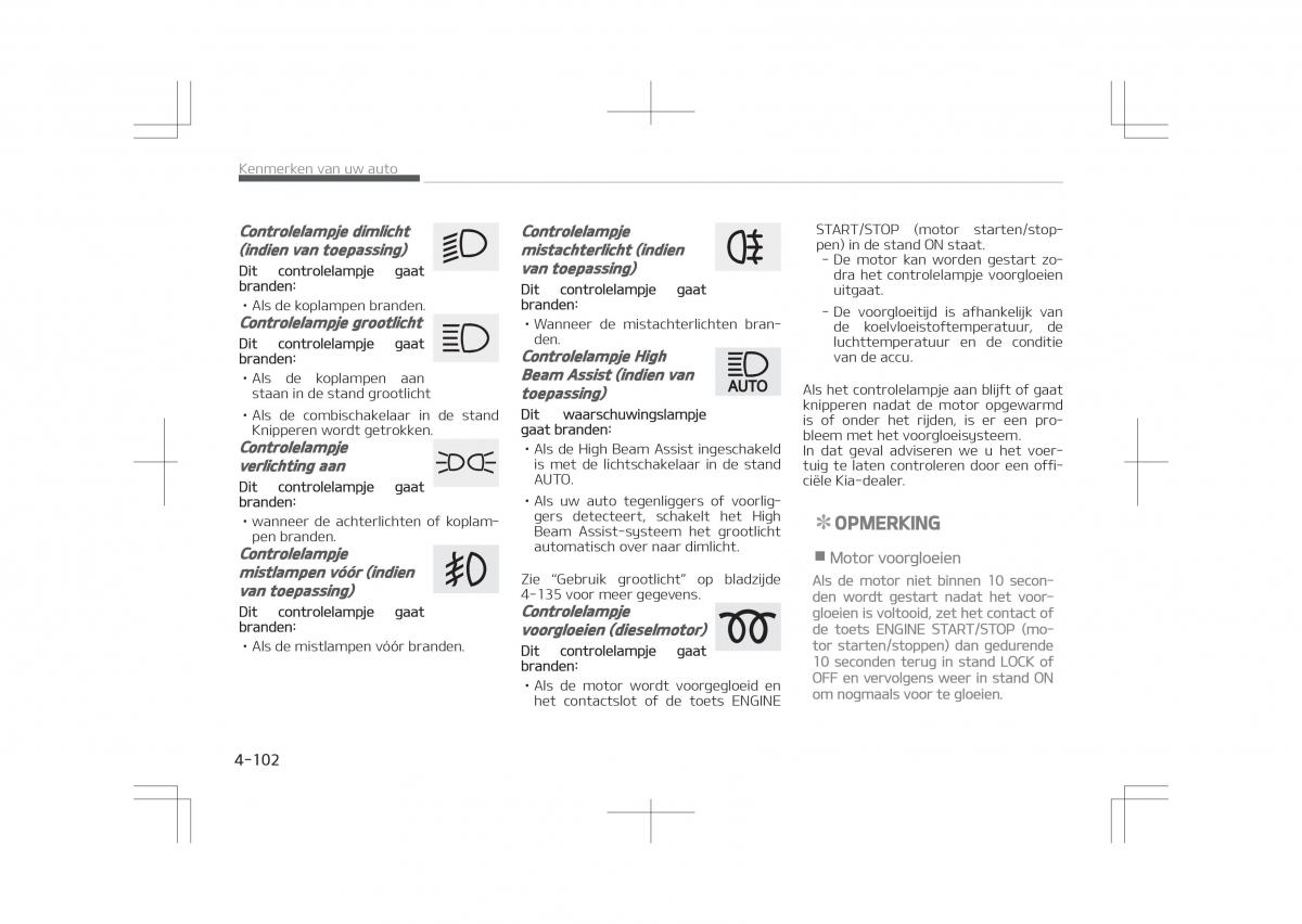 Kia Optima IV 4 handleiding / page 196