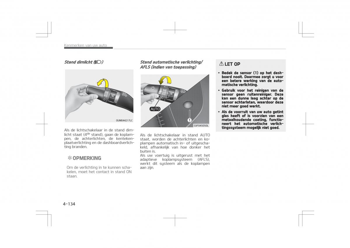 Kia Optima IV 4 handleiding / page 228