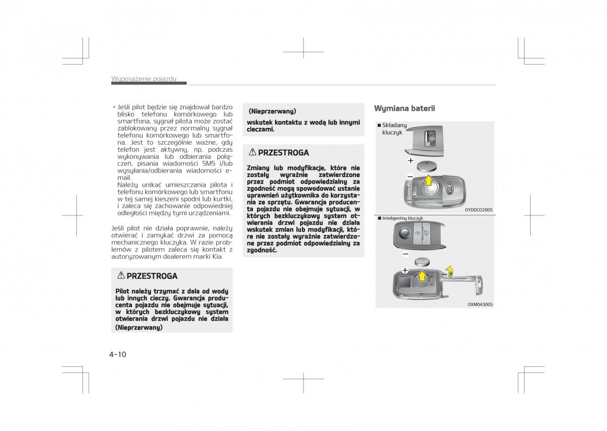 Kia Optima IV 4 instrukcja obslugi / page 110