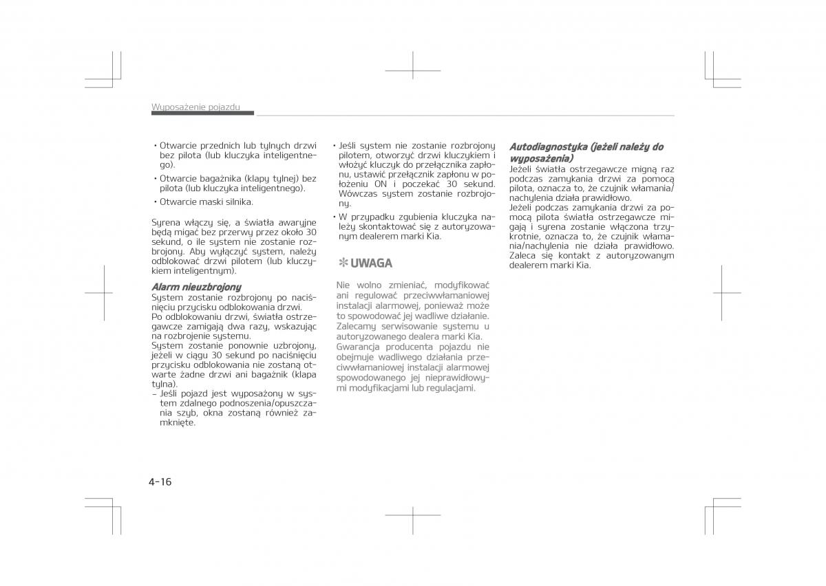 Kia Optima IV 4 instrukcja obslugi / page 116