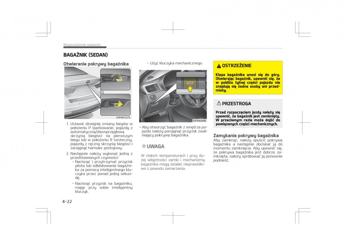 Kia Optima IV 4 instrukcja obslugi / page 122